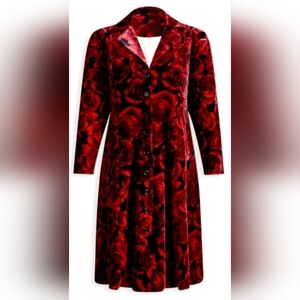 TORRID BETSEY JOHNSONFLORAL PUFF SLEEVE COAT
